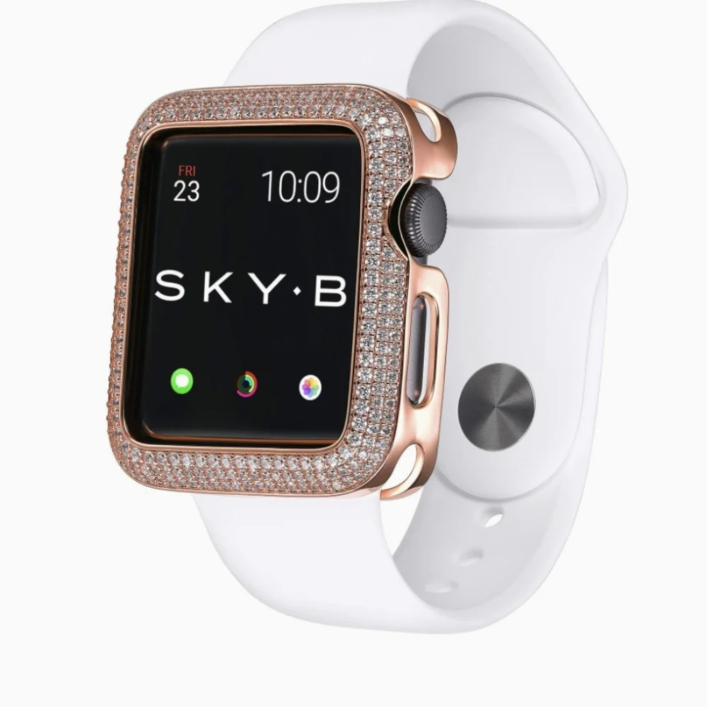 NIB SKY•B Apple Watch Triple Halo Protective Case For Series 1-3 Rose Gold 40mm